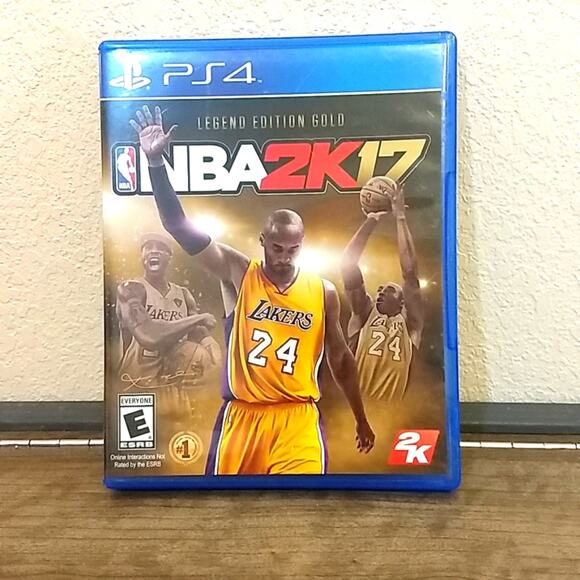 PlayStation 4 NBA 2K17 legend edition gold video game PS4